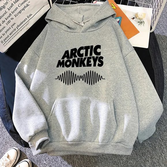 Comfortable Rock Arctic Monkeys Print Hoodie Hip Hop Coats Rapper Sweater Unisex - Picture 6 of 7